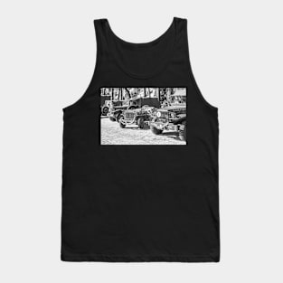Military World War 2 off road vehicles on display Tank Top